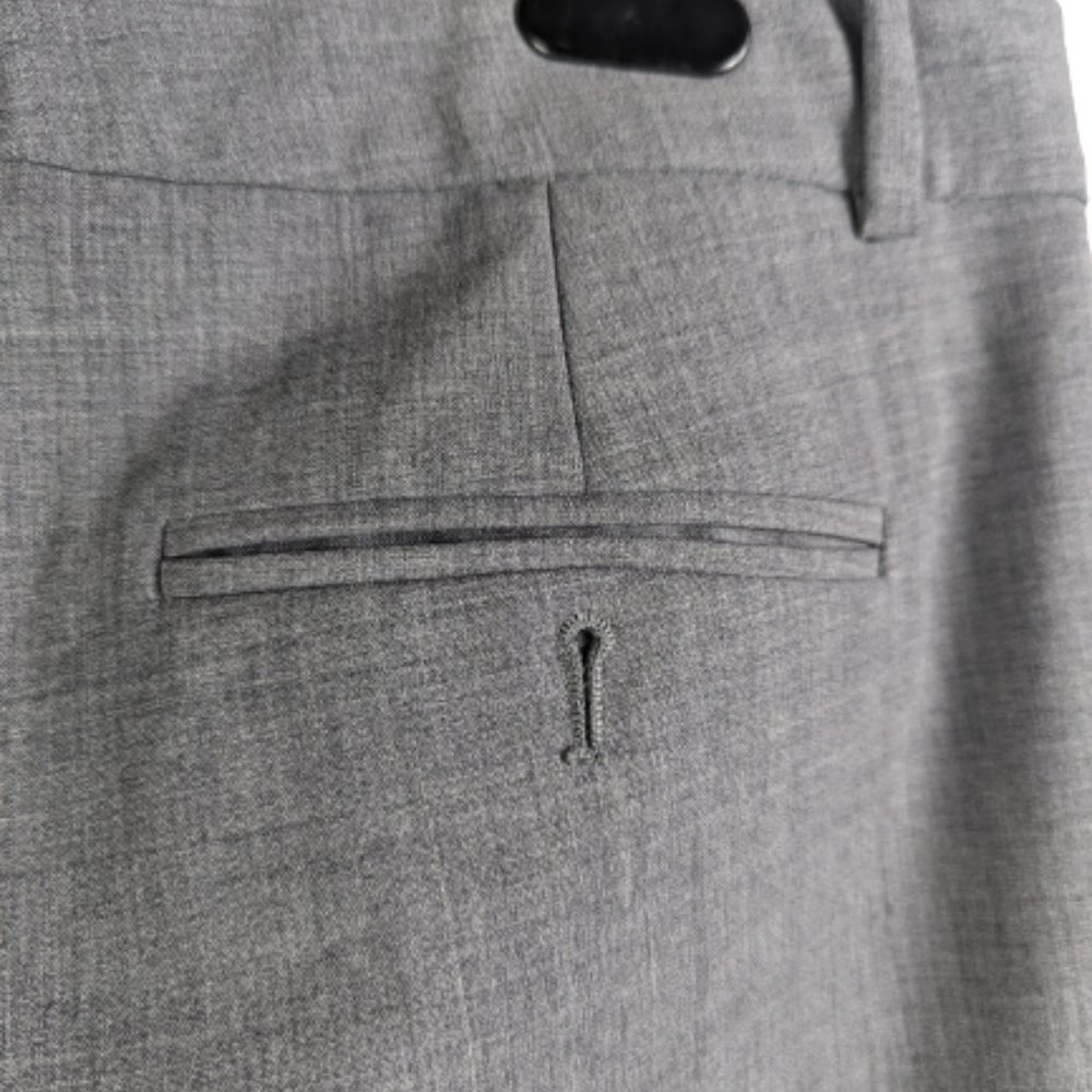 Theory Women's Wool Wide leg Lightweight Grey Dress Pants Size 4 - Picture 11 of 11